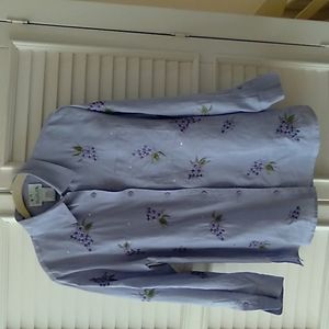 VINTAGE QUACKER FACTORY LONG SLEEVE BLOUSE